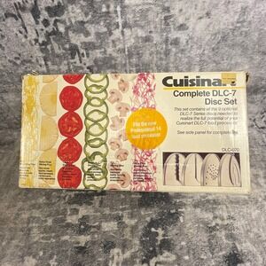 Cuisinart DLC-7 Food Processor 9 Disc Set DLC-070 Blades - Complete